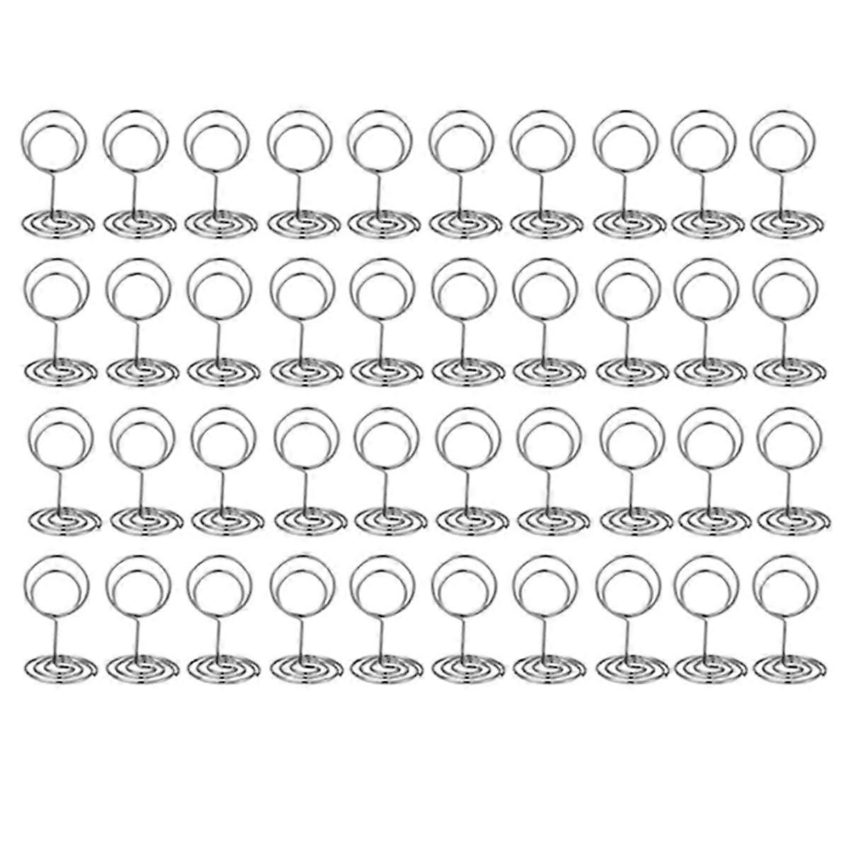 40PCS Table Number Holders Place Card Holder Cards Stand Name Menu Clips, Table Sign Holders for We