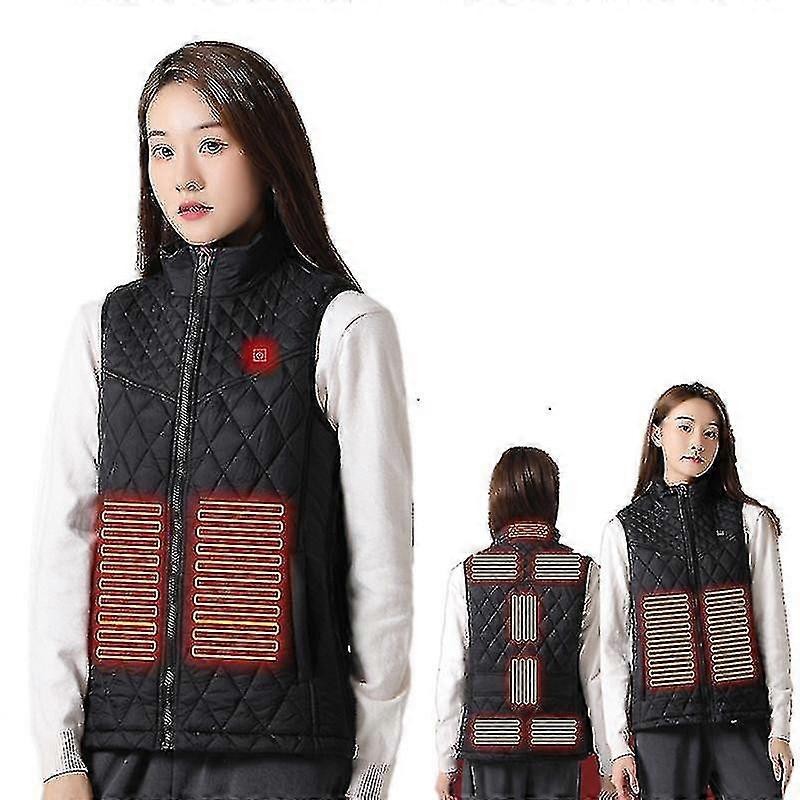 2024 new women's heating vest charging electric jacket winter warm vest (excluding charging source)