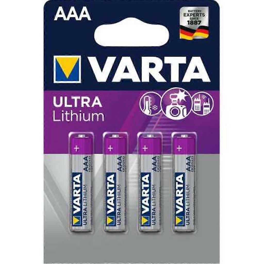 VARTA Ultra Lithium AAA Battery, 4-pack