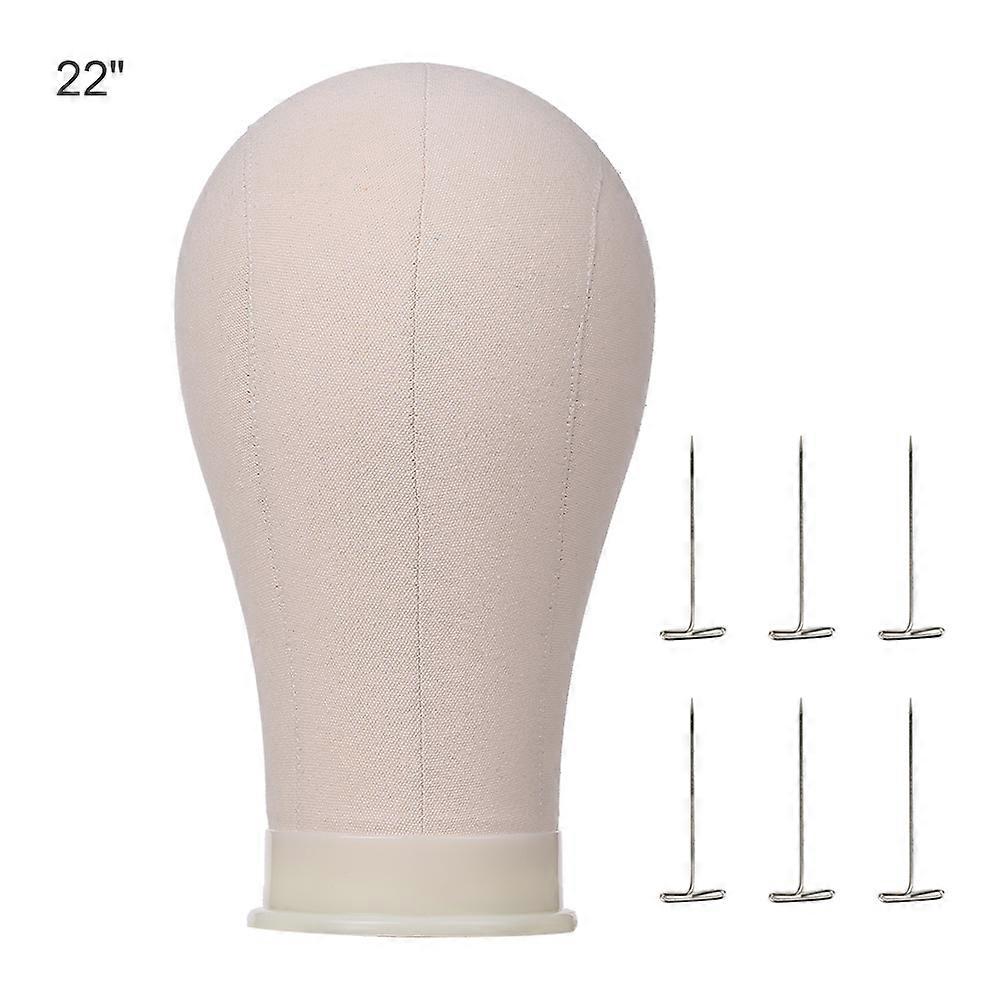 Bestauty Canvas Block Head Mannequin Head Wig Display Styling Head Manikin Canvas Head