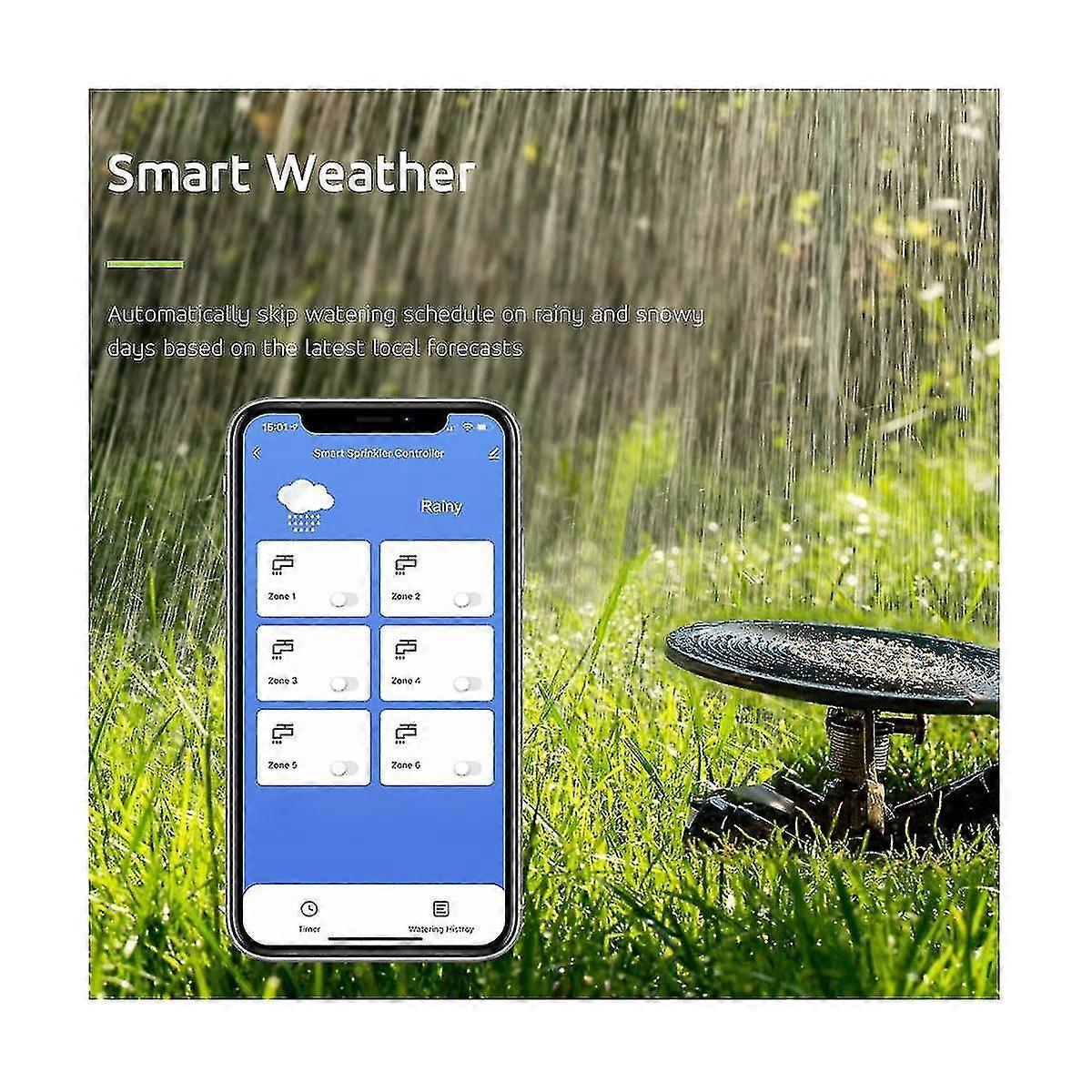 Wifi Smart Watering Timer Garden Irrigation Controller Water Valve Irrigation Timer Smart Watering