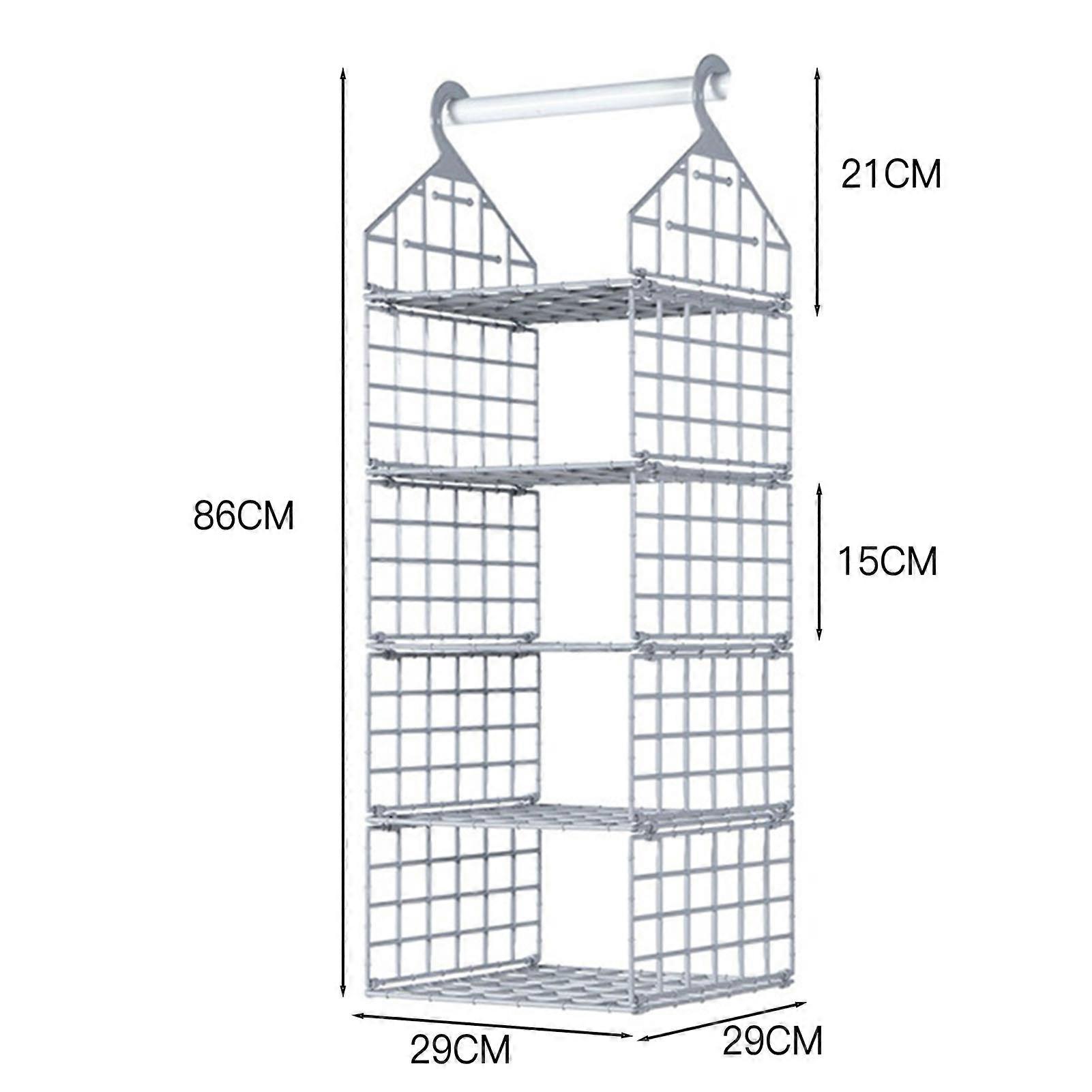 Hanging Household Underwear Shelf Enhance Space Utilization Odor-Free Organizer for Blankets Beddings Clothes Storage