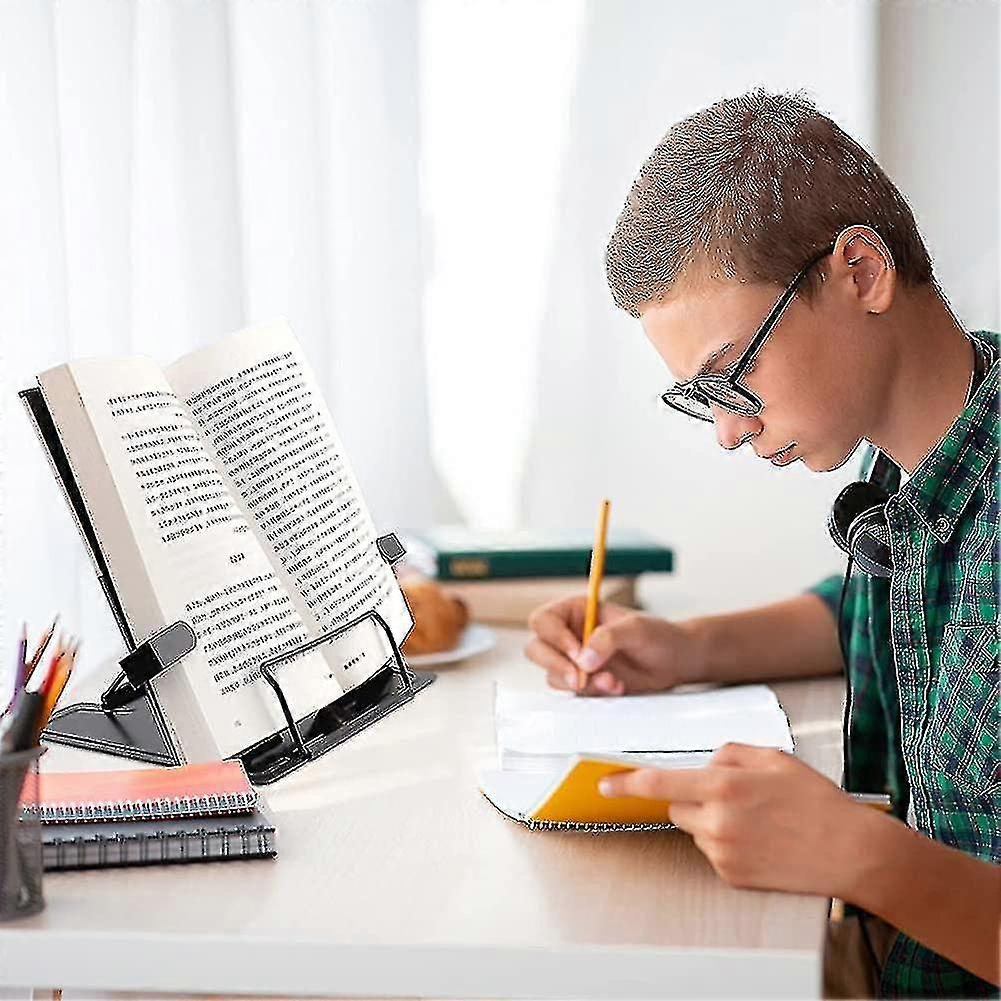 Support de lecture en métal, Support de livre en métal, Bookend Black, Livre de recettes sur support de lecture
