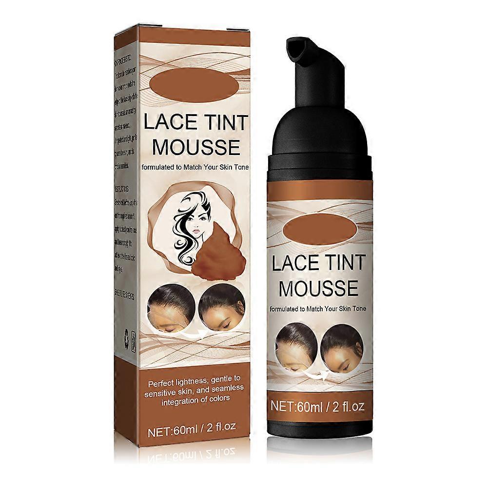 60ML Lace Tints Mousse Concealer Tinted Mousse for Lace Wigs Long Lasting Without Hurting Hair