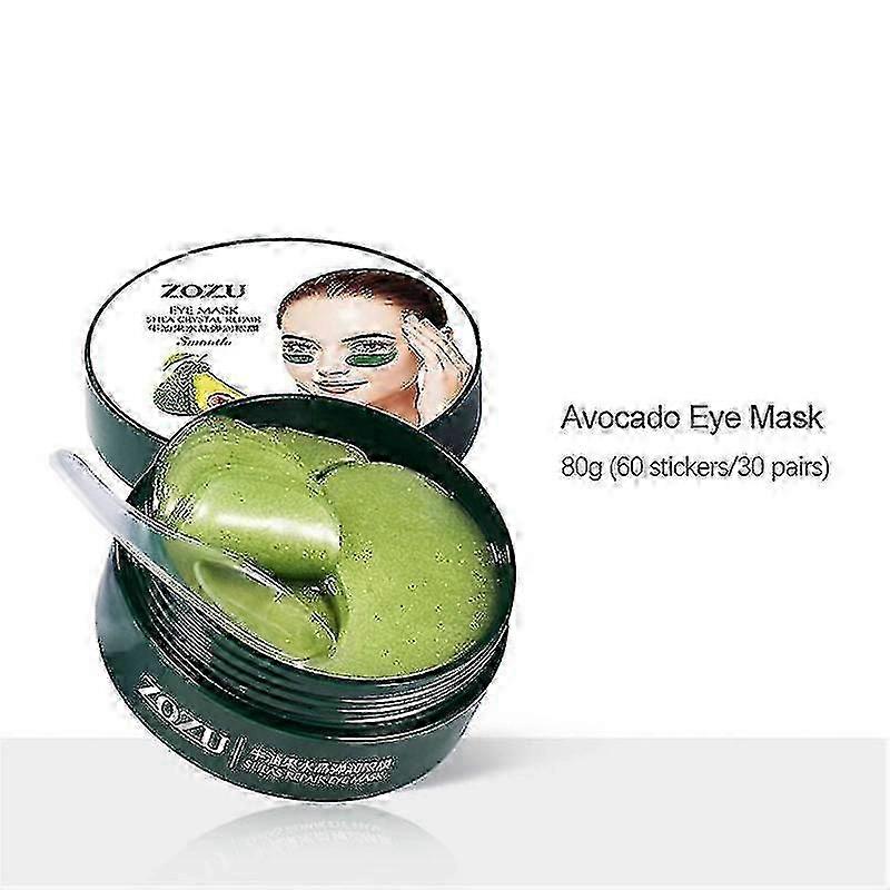 60pcs=30 Pairs Red Algae Eye Masks Remove Dark Circles Moisturizing Lifting Collagen