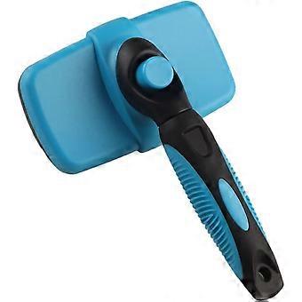 Dog Comb Brush Cat Brush Dog Grooming Brush Self Cleaning Painted Grooming Brush