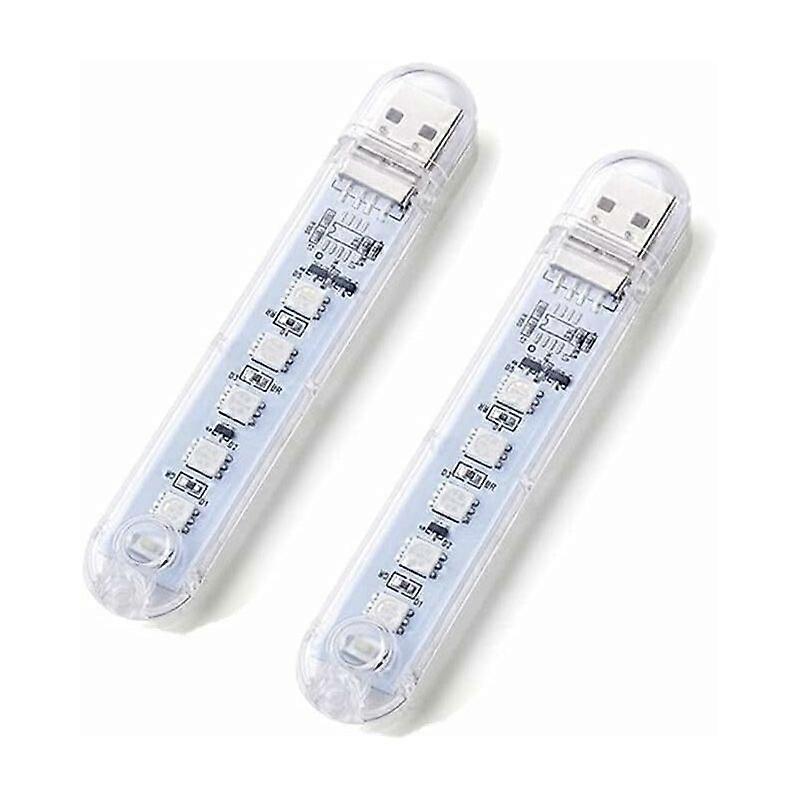 2pcs USB Car Lights Car LED Interior Lights for Computer Car