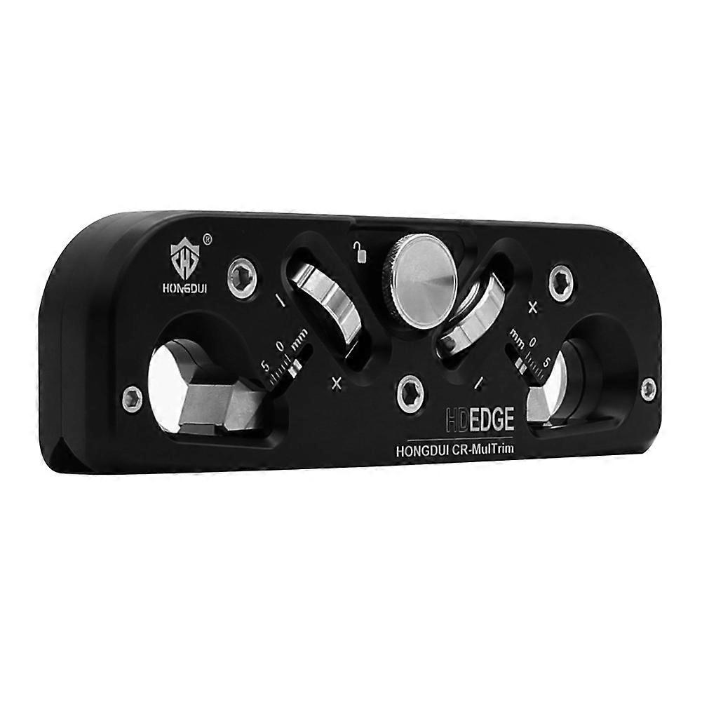 Woodwork Chamfer Plane Double Cutter Design Depth Adjustable Wood Quick Trimming Tool Hand Tool with 3 Replacement Blade