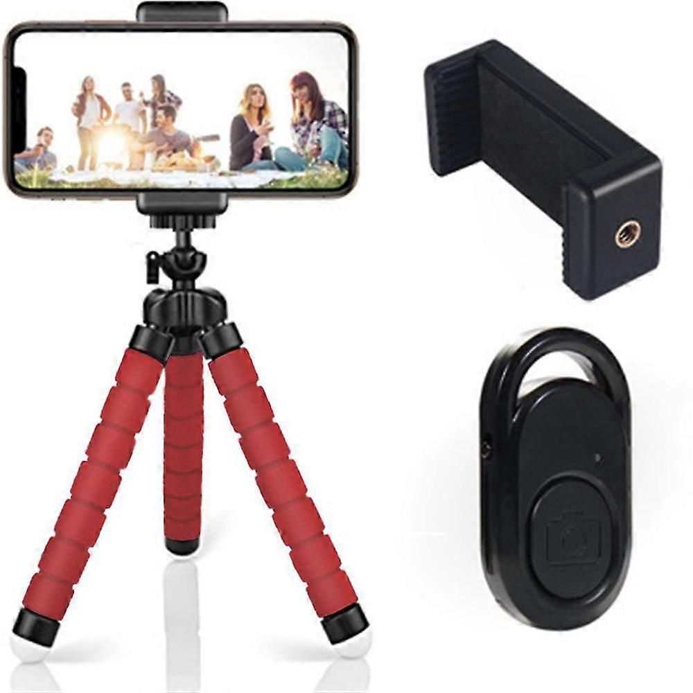 Sponge Phone Tripod Stand Live Streaming Selfie Bracket Holder