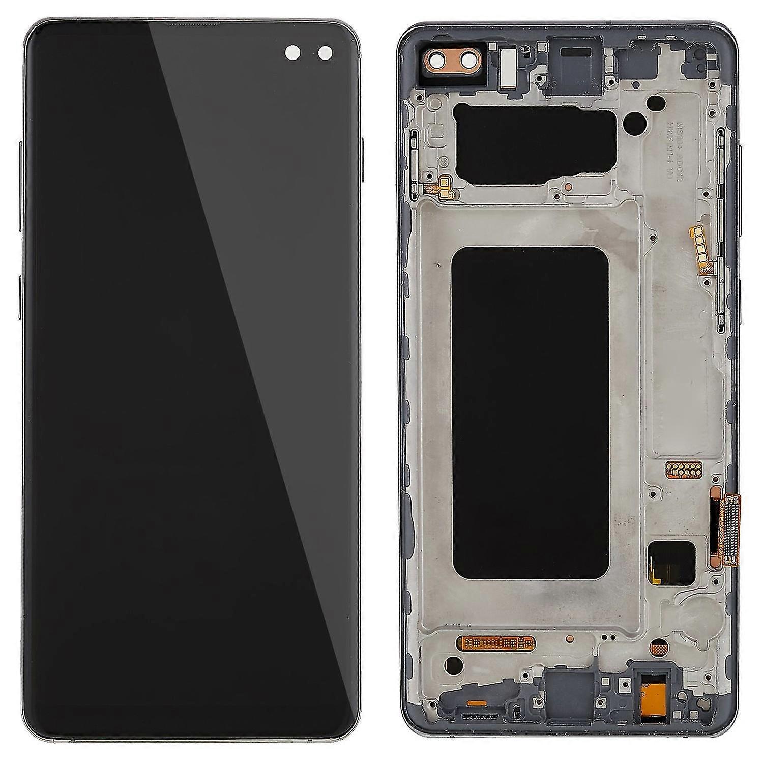 Compatible with Samsung Galaxy S10 Plus G975 LCD Screen and Digitizer Assembly+Frame Replacement Part