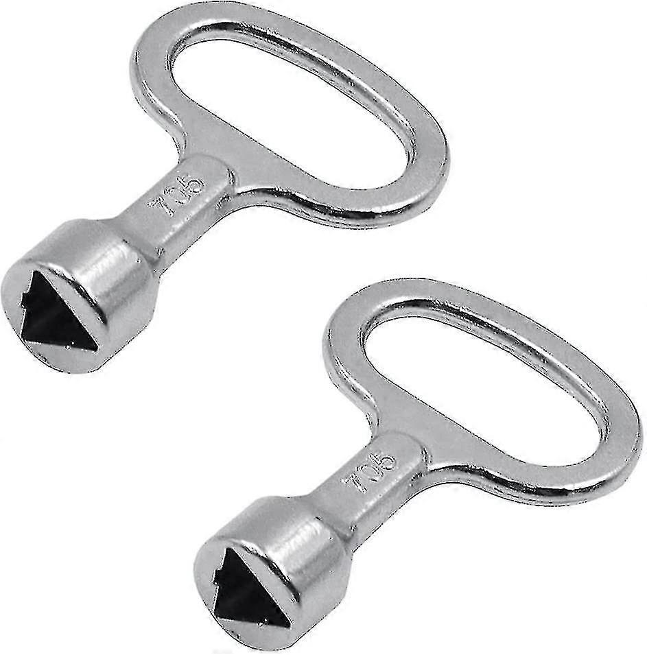 Meter Box Key For Gas Water Electric Meter Box Cabinet (2pcs, Silver)