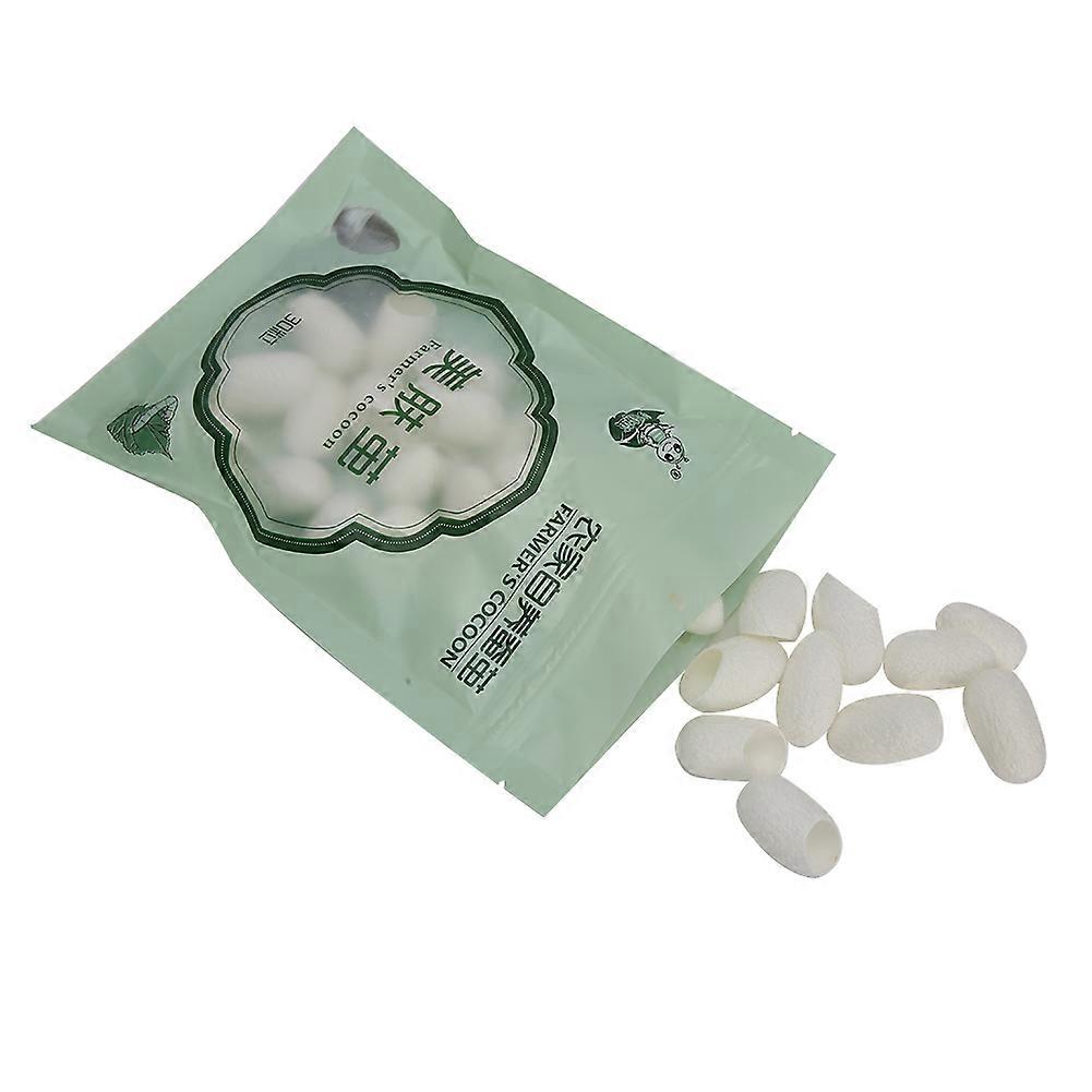 30pcs Face Cleaning Natural Silks Cocoons Blackhead Removal Exfoliating Silkworm Balls
