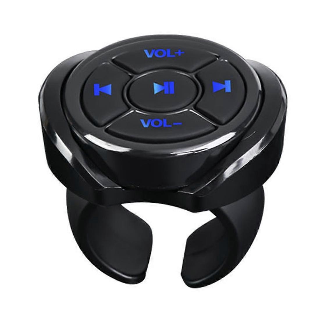 Wireless Bluetooth Media Button Remote Controller Car Motorcycle Bike Steering Wheel Music Play Rem