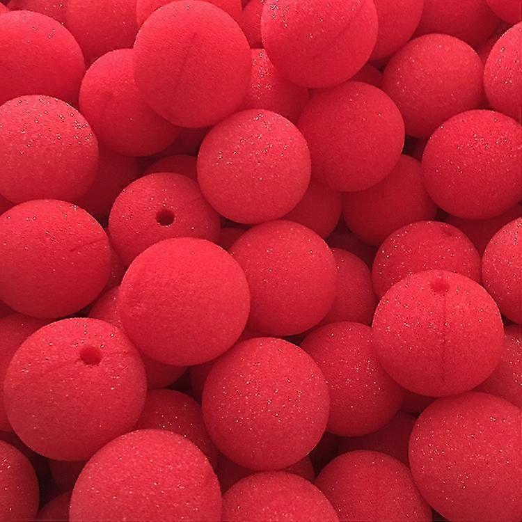 Red Sponge Noses Red Clown Nose Cosplay Nose For Christmas Comic Costume Party 50 Mm