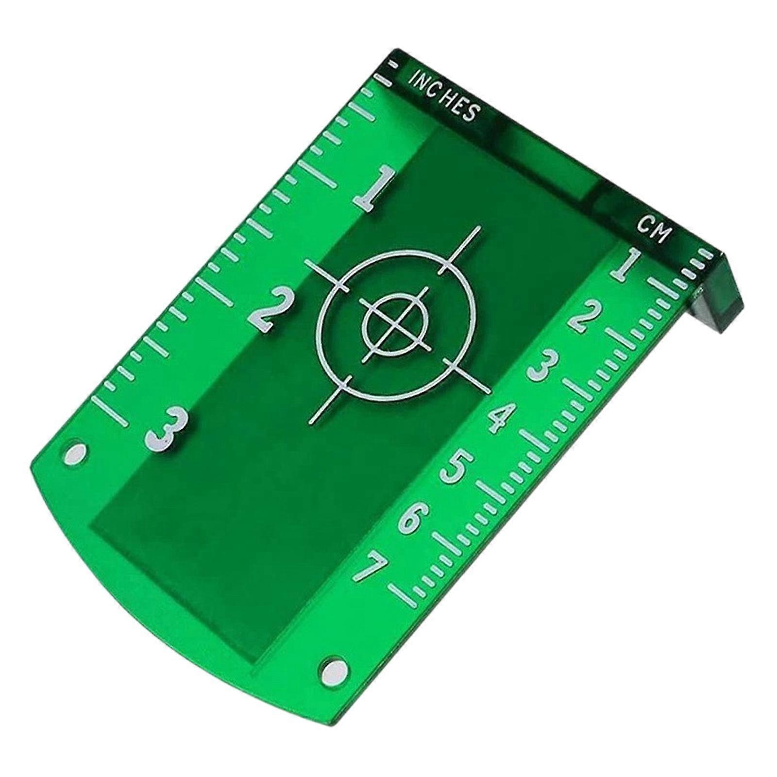 Magnetic Target Card Plate Measurement House Application Building with Stand Green