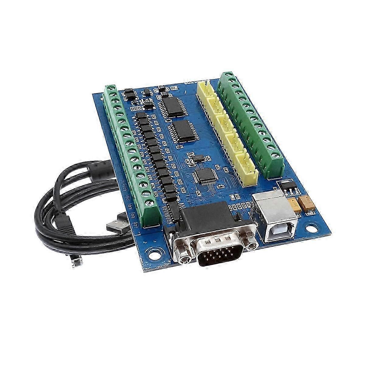 MACH3 USB CNC 5 ejes 100KHz 12-24V Tarjeta de control de movimiento lineal STB5100 placa de conexión