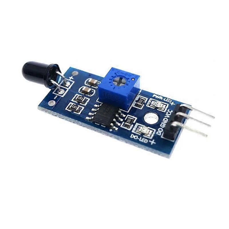 LM393 3/4-pinners IR-flammedeteksjonssensormodul branndetektor infrarød mottakermodul for arduino diy-sett