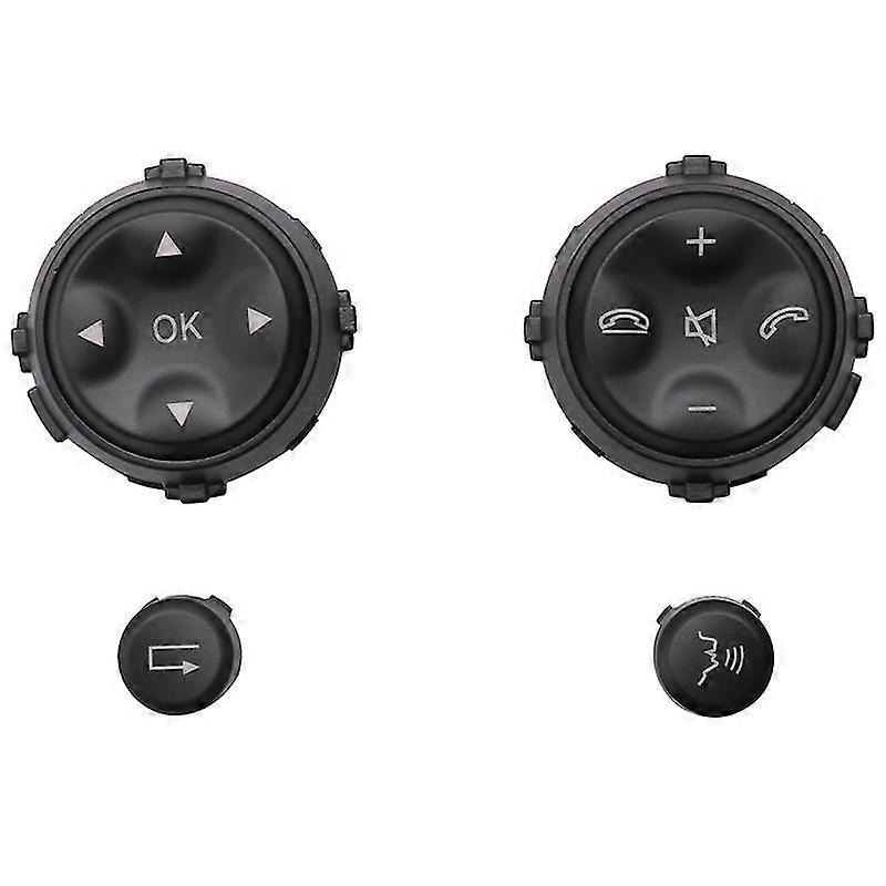 Car Multifunction Steering Wheel Button compatible W221 S-Class S280 S300 S350 S400 Black+(dfo