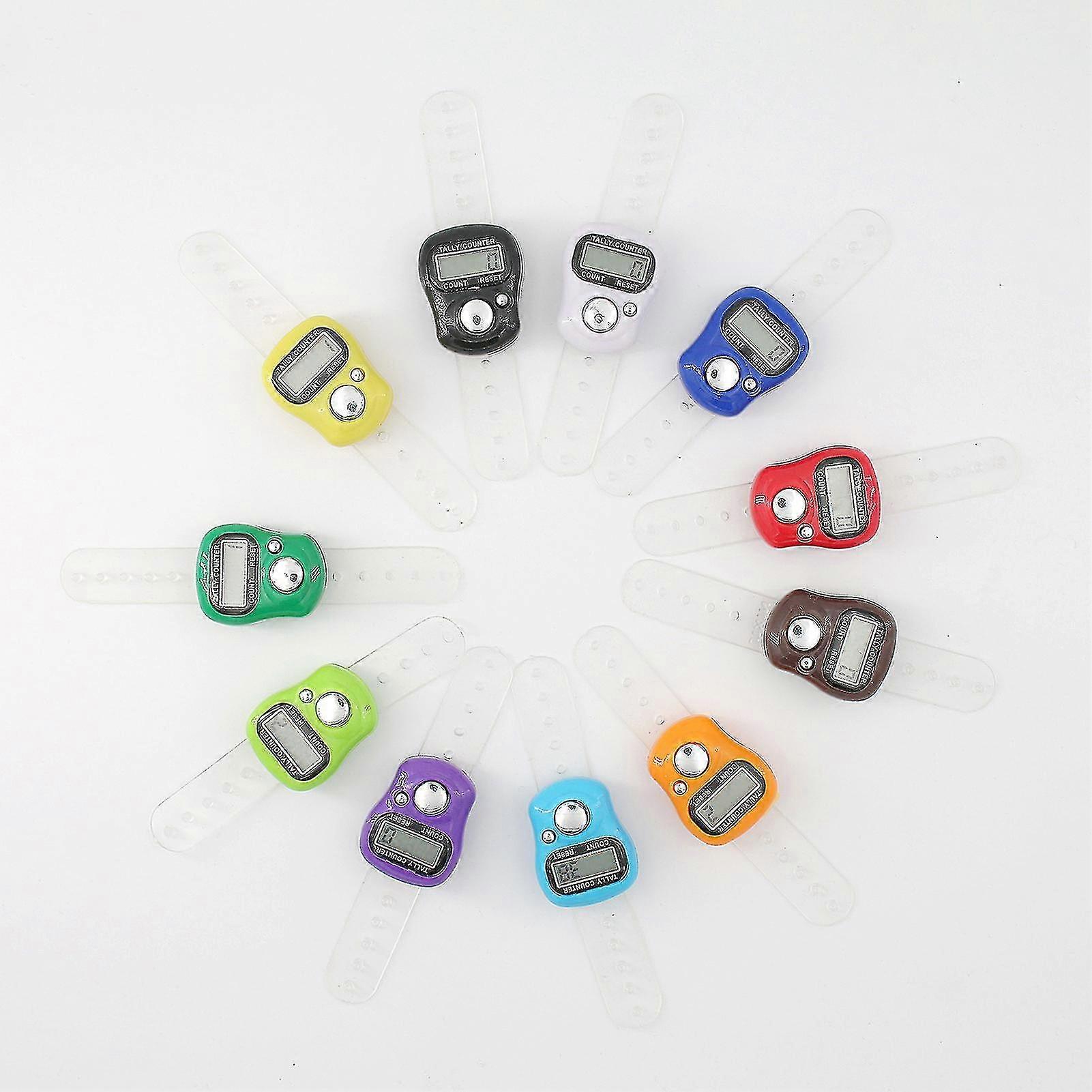 Electronic Finger Counter Resettable Lcd Clicker Counter With Big Function Button For Goods Counting Walking