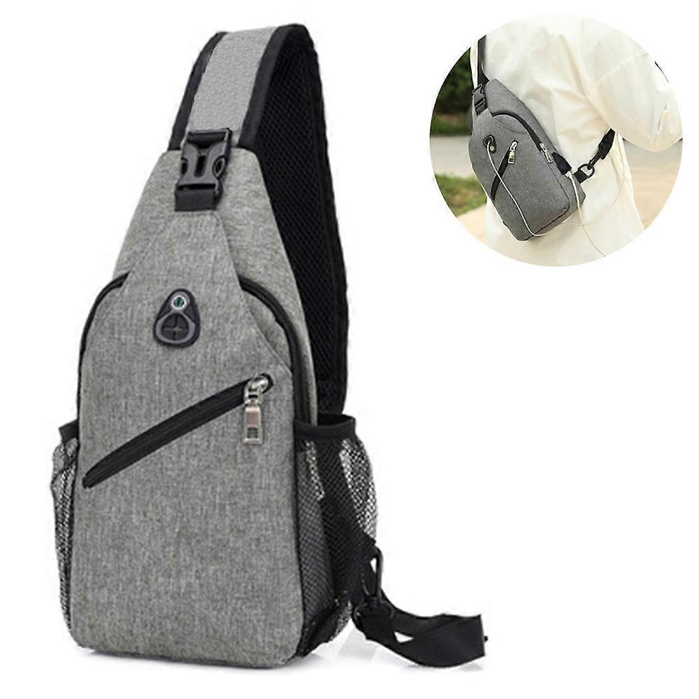 Sling Backpack, mångsidig axelremsväska för resor, vandring och dagsutflykter