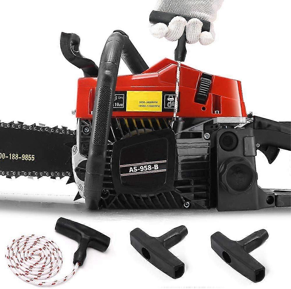 Starter Handle Lawn Mower Recoil Starter Rope With 3 Pieces Starter Handle Cord Mower Accessories For Most Lawn Mowers