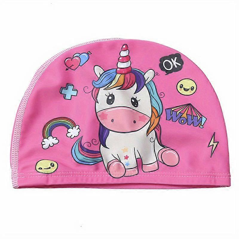 Mermaid Pony Swimming Cap - Elastic, Waterproof, And Ear-Protective Hat - Perfect For Pool, Beach, And Summer Fun
