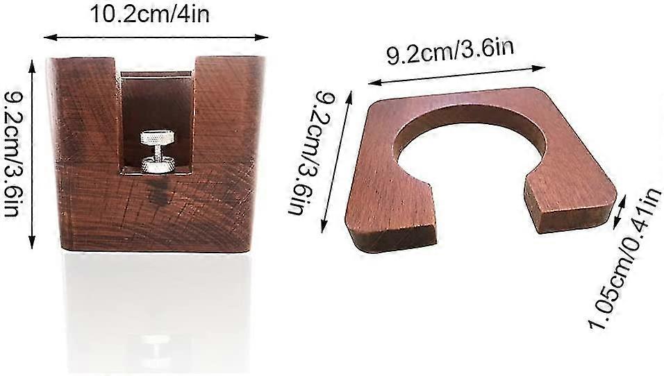 tamper station 51/53/54/58 mm, wooden stand for preparation with coffee machine or espresso machine.