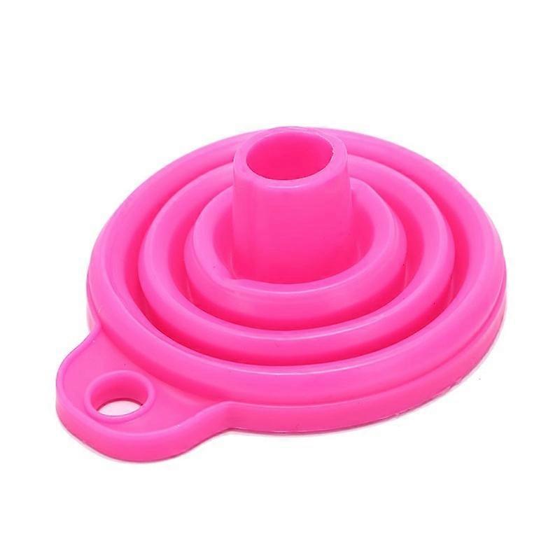 1pcs Silicone Gel Collapsible Practical Foldable Funnel Hopper Kitchen Tools
