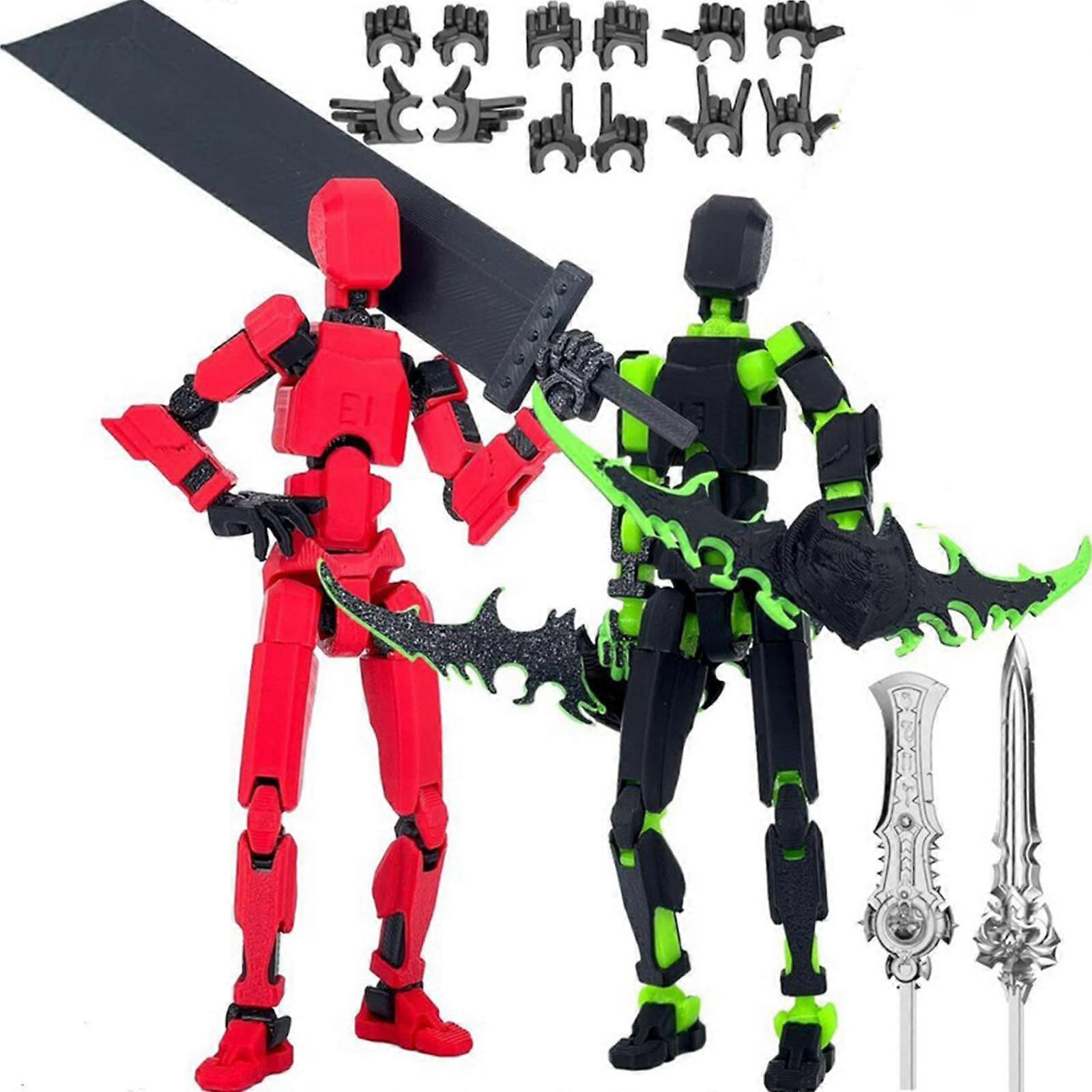 T13 Action Figure Set, Action Figure 3D-tryckt robo 13 Action Figure, för samlare skrivbordsdekorationer, 50% erbjudande