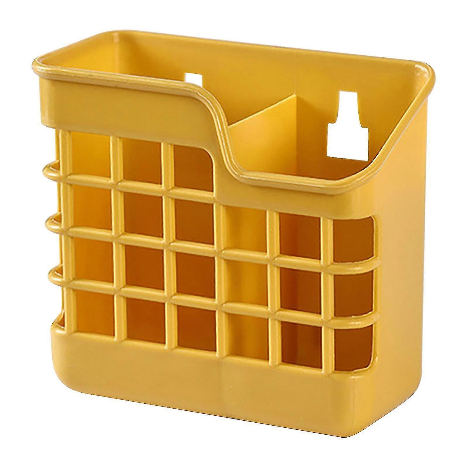 Knife Holder Chopsticks Cage Combination Set Multifunctional Cutlery Storage Box yellow