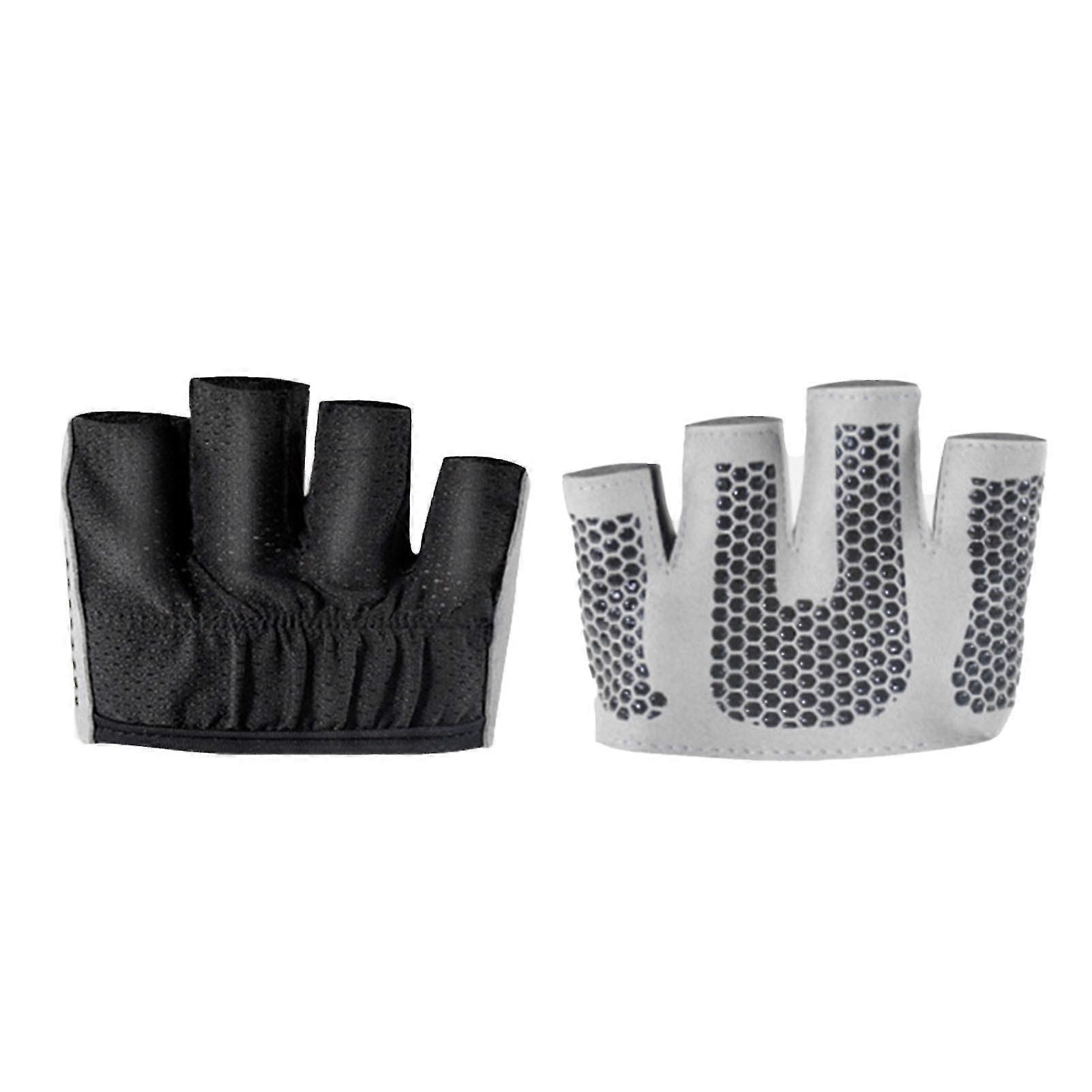 Women's Anti-Slip Micro Yoga Pilates Gloves - 4 Fingers Minimalist Half Gloves for Fitness Workout