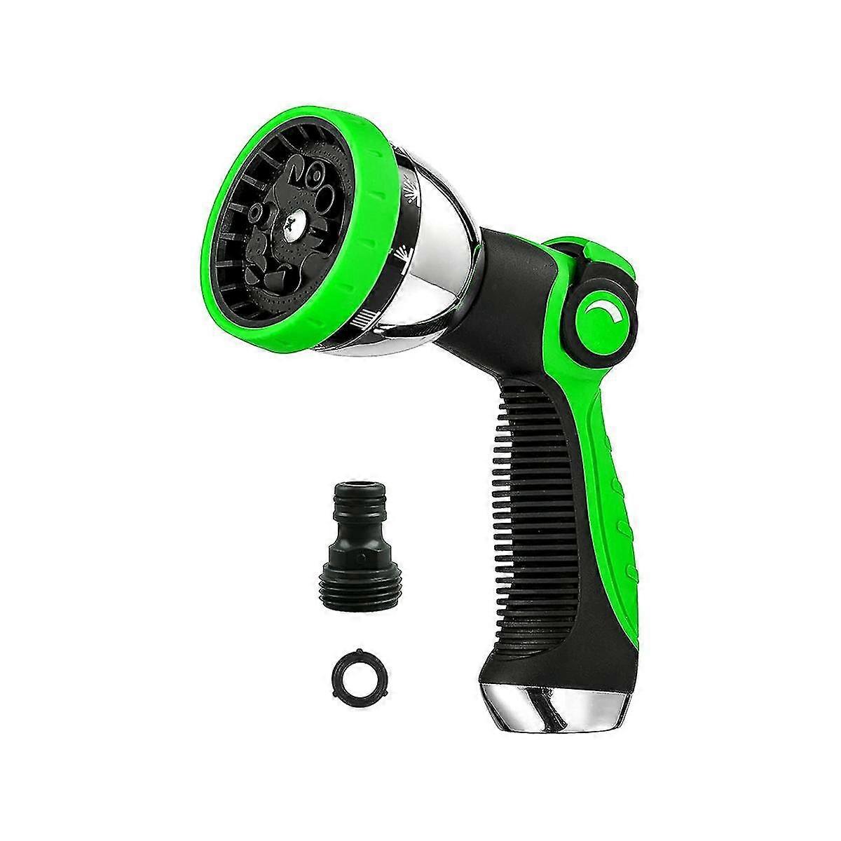 Garden Hose Nozzle Spray Nozzle,10 Hose Metal Duty Watering Patterns Thumb Control On Off Valve Wat