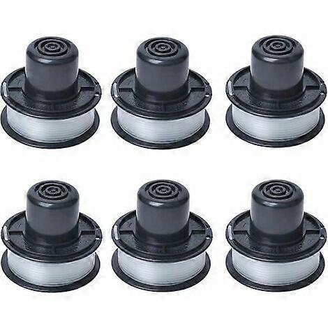 A6226 Line Spool Compatible with Black and Decker Auftipp GL250 / GL310 / GL360 / GL360SB Automatic Grass Trimmer with 6m Line, 6-Pack