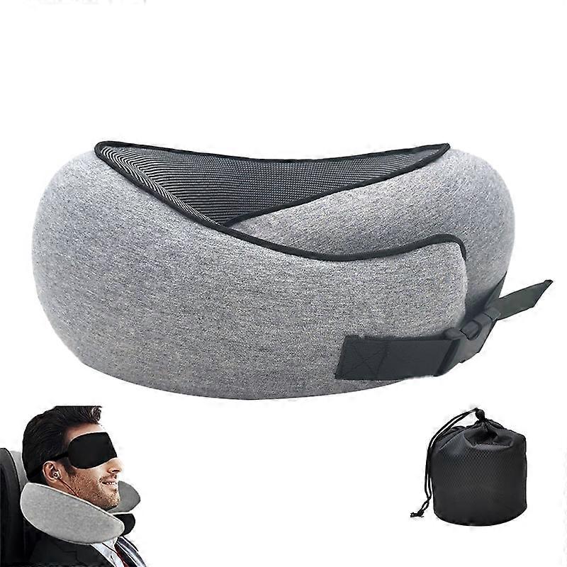 Travel Neck Pillow, Stowable U-Shaped Pillow, Memory Foam Travel Pillow
