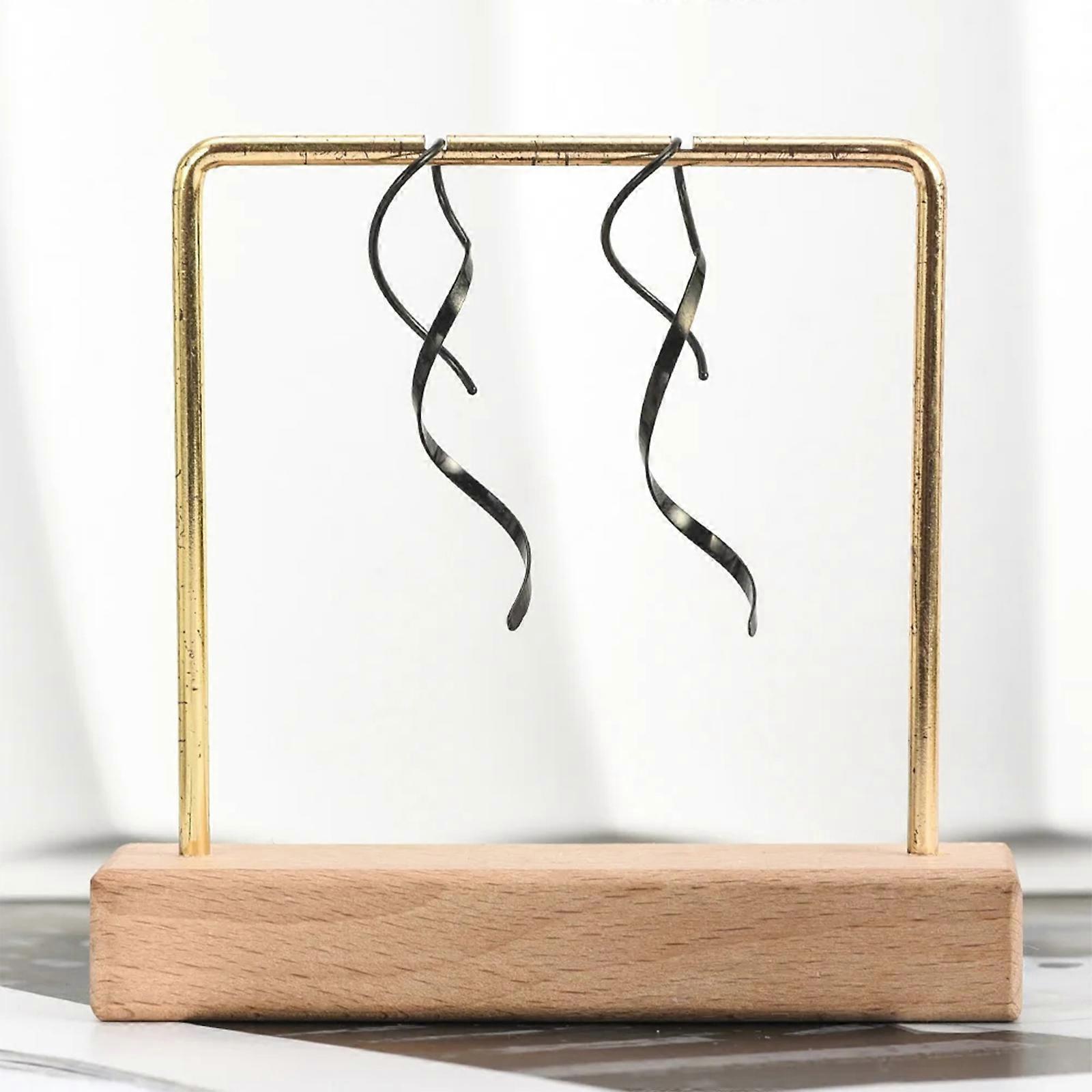Spiral Threader Earrings, 8G Stainless Steel Drop Dangle Handmade Twisted Linear Curved Dangling Minimal Earrings for Sensitive Ear