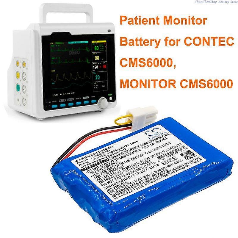 CS 3800mAh Battery for CONTEC CMS6000, MONITOR CMS6000