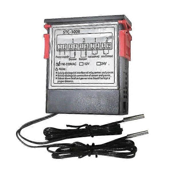 Temperature controller Stc-3008 Digital Thermostat Thermometer Sensor Hygrometer with high precision 2024 New Explosion DG