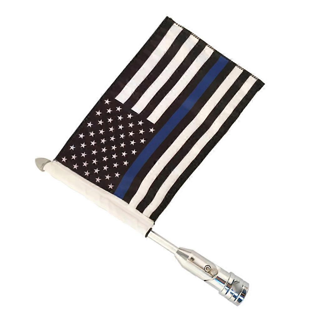 USA Flags on Pole Adjustable Flag Rack with Mounting Screws -