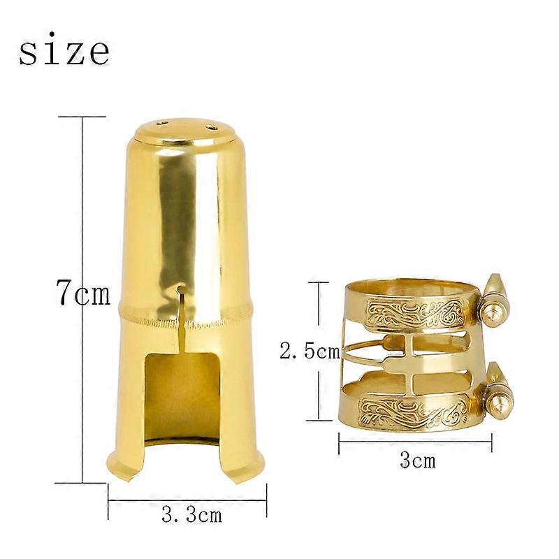 M MBAT Double Screws Adjust Metal High Quality Carved Alto Tenor Saxophone Sax Mouthpiece Ligature Clip And Mouthpiece Cap
