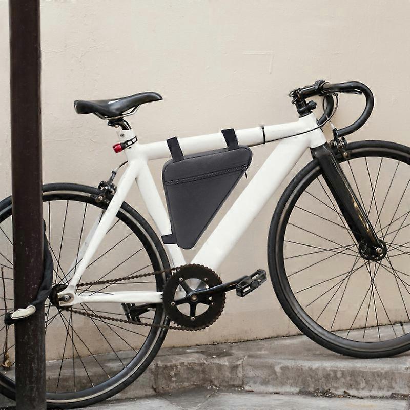 INTSUPERMAI Bike Triangle Bag – Small Black Mobile Phone & Tool Storage For Cycling
