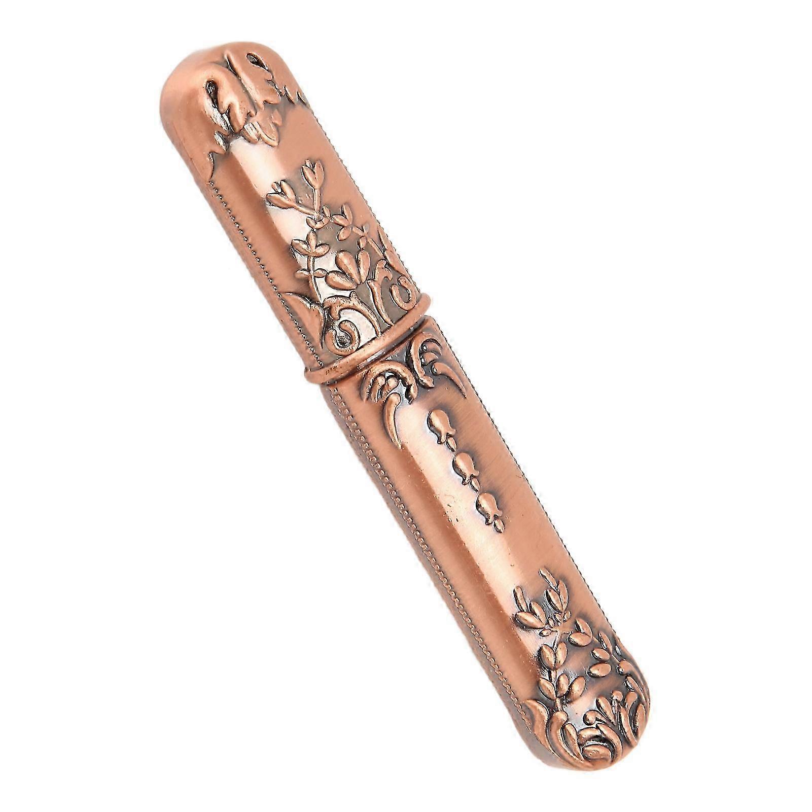 Sewing Needles Case Portable Metal Holder for Hand Sewing Embroidery Needles in Rose Gold