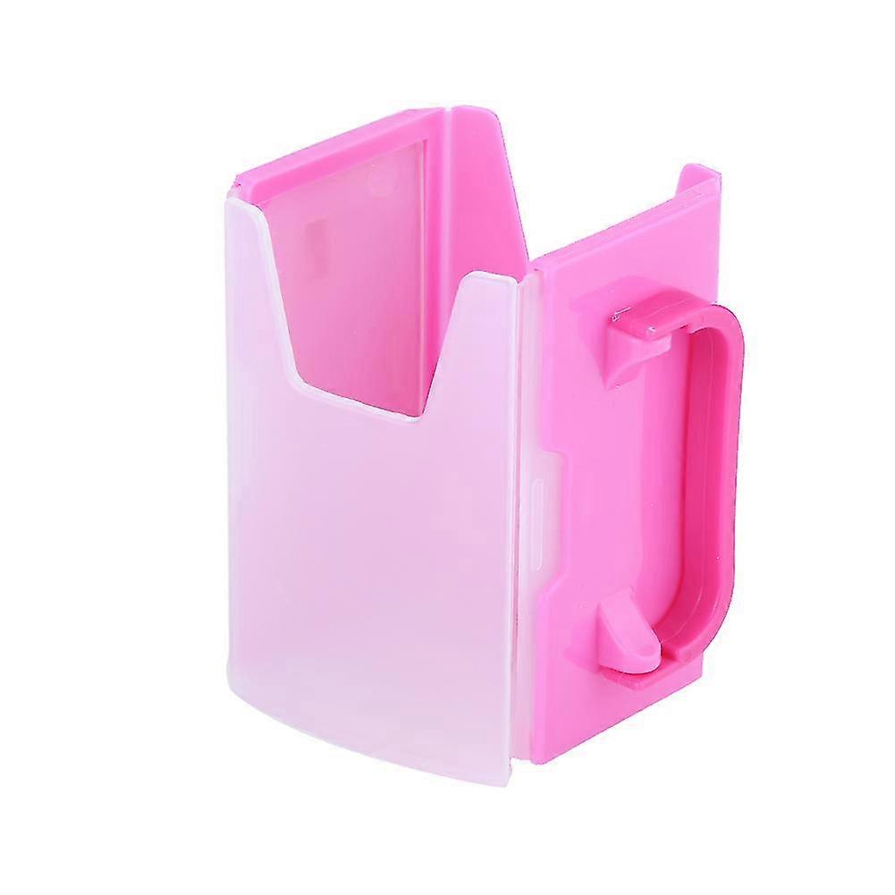Rose Red Adjustable Spillproof Milk Drink Holder with Handle for Kid Child