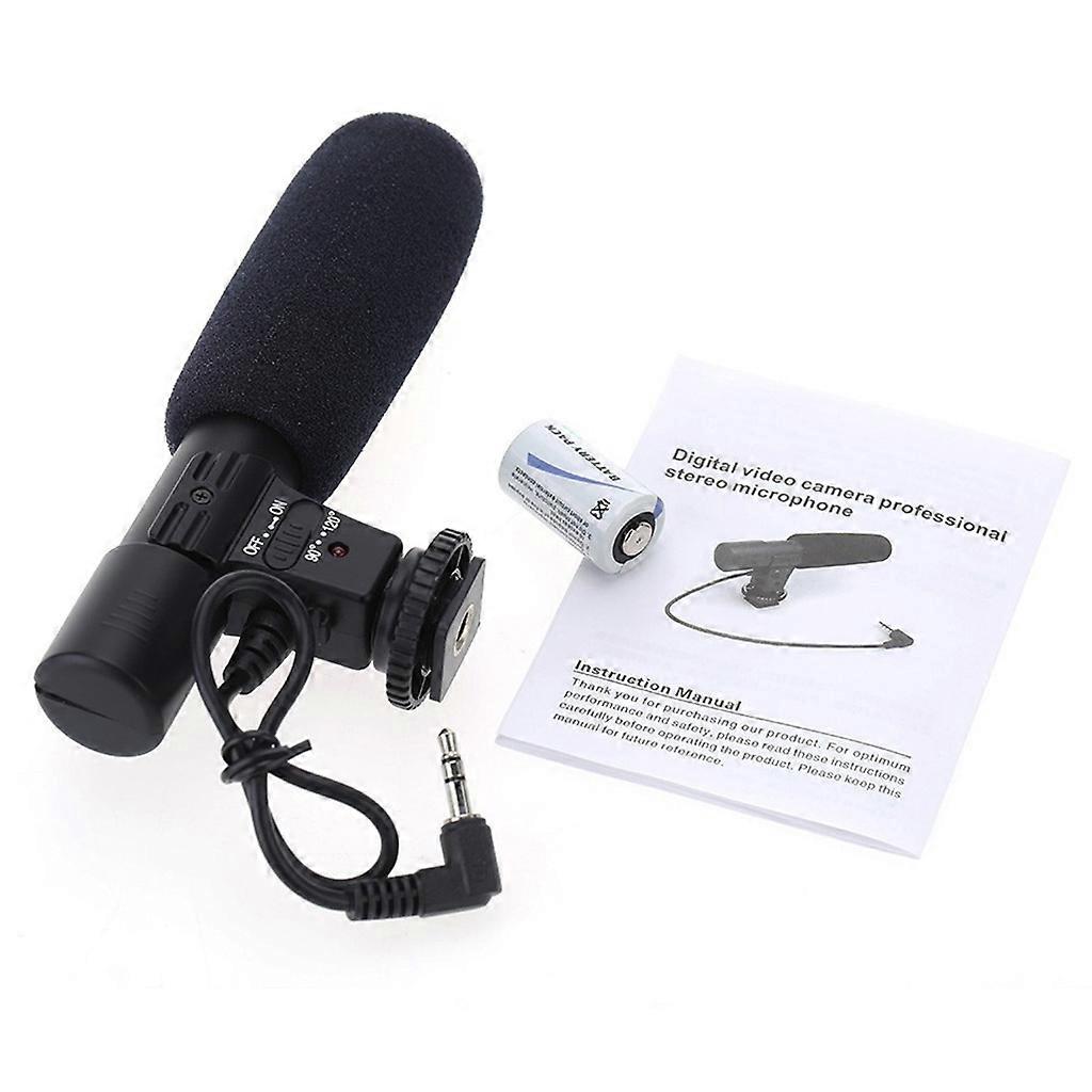 External Video Microphone for Camera Compact Shotgun Mic for DSLR