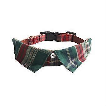Dog Cat Suit Collar Checked Prince Collar Necktie Elegant Neck Kerchief