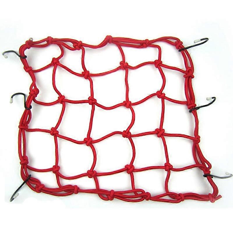 40cm x 40cm Motorcycle Luggage Helmet Net Cord Hooks Fuel Tank Mesh Motorcycle Bags Hanging Straps Elastic Rope Lashing Belt