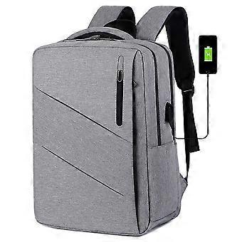 Men's 17 Inch Laptop Backpack Large Capacity Grey School Bag Business  Daypack for Travel Work Outdoor | Fruugo UK