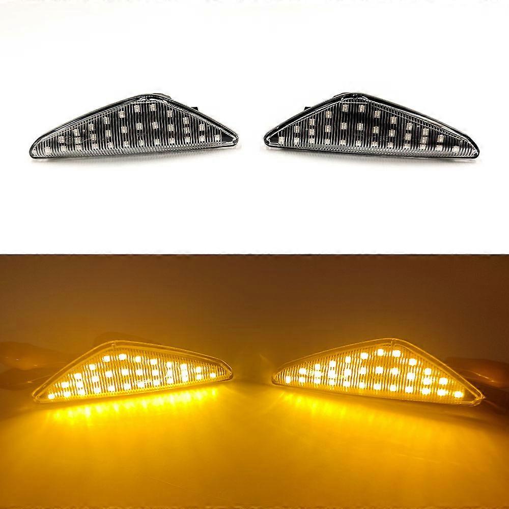 Car Flashing 1 Set Smoke Dynamic Flowing LED Side Marker Signal Light For BMW X5 E70 X6 E71 E72 X3 F25 Sequential Blinker Lamp