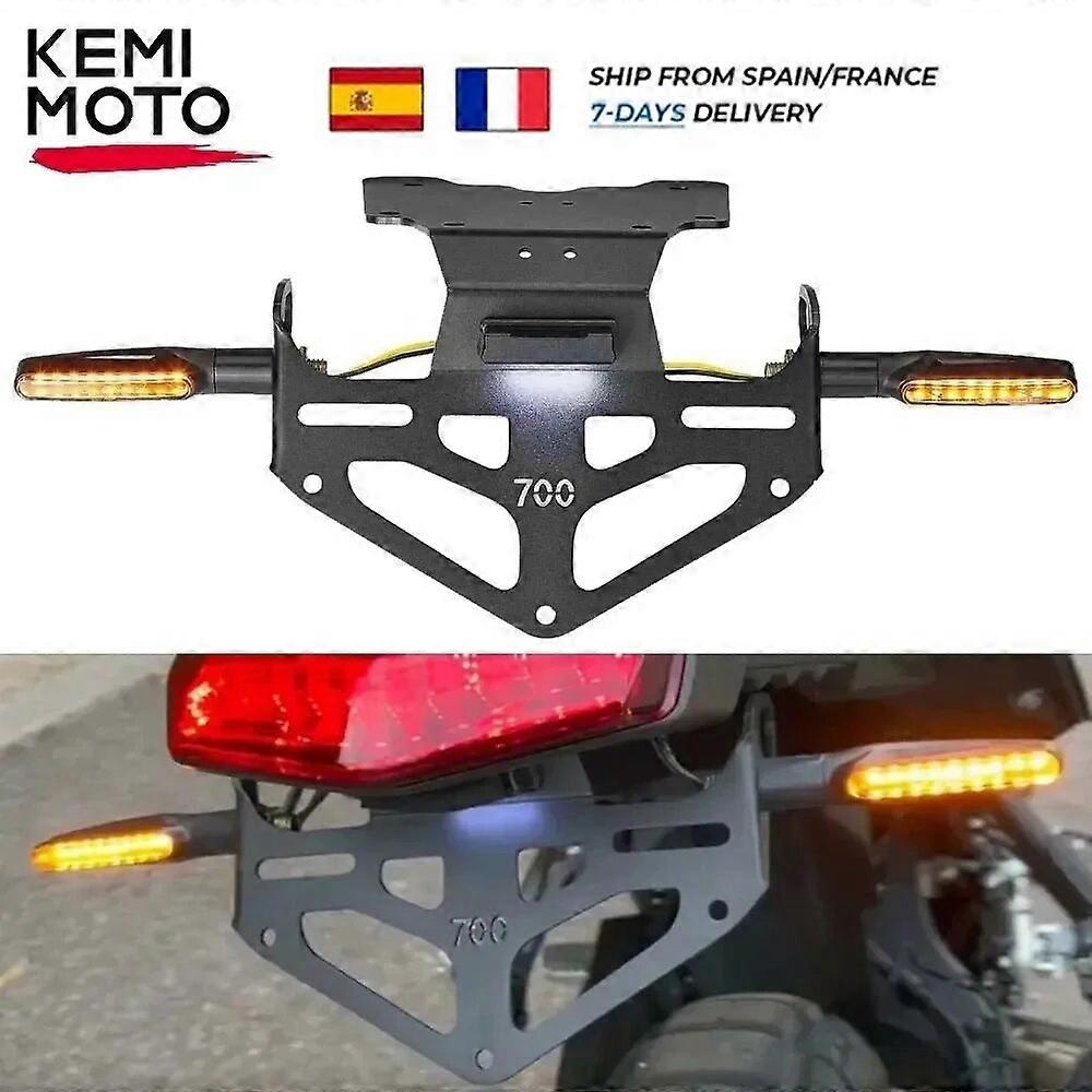 Tail Tidy Fender Eliminator Kit For Yamaha Tenere 700 XTZ700 – Black Aluminum