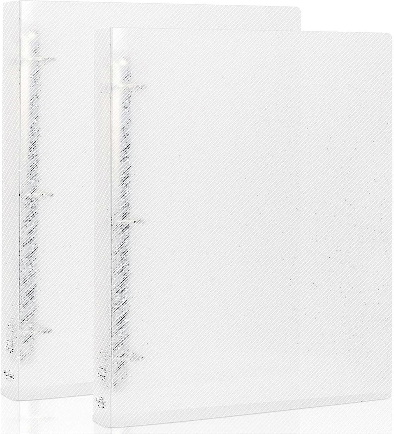 3 Ring Binder, Binder Organizer Holds 8.5'' X 11'' Paper, Large Clear View Binder D Ring, 2 Pack, Transparency