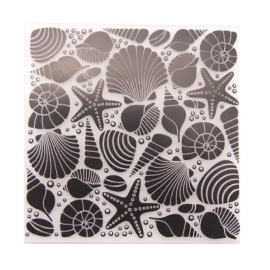 Starfish Plastic Embossing Folder DIY Craft Template Mold Scrapbook Paper Card